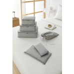 Ocean Home Textile 6'lı Gri Balıksırtı Valiz Bavul İçi Düzenleyici Set