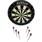 Avessa DART-150 Sisal Profesyonel Dart Tahtası Seti Plastik Uçlu Demir Malzeme Standart Ebatlar