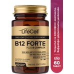 Life Cell B12 Forte Plus B Complex 60 Tablet 1000 mcg Methylcobalamin Folic Acid Biotin