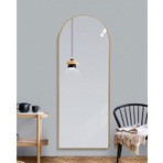 Enc Home Oval Metal Duvar Aynası 180 x 60 cm – Dayanıklı Çerçeveli, Asma Aparatlı ve Şık Dekoratif Tasarım
