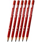 Faber-Castell Ilk Kalemim Jumbo Üçgen Başlangıç Kalemi Siyah 2.5 B 6 Adet Faber Jumbo Kurşun Kalem Oluklu Gövde Triangular
