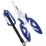 Bauer Balıkçı Pensesi ve Yaylı Karabinalı Askı Aparatı - Lacivert (Kitlenebilir Model)
