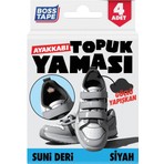 Boss Tape Ayakkabı Topuk Yaması Kendinden Yapışkanlı Ayakkabı Tamir Bandı Siyah