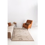 Angora Home Angorahome Life Makine Halısı 6081 Bej 80 x 150 Saçaklı
