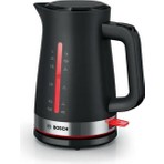Bosch TWK4M223 Siyah Kettle, MyMoment 1,7 lt Kapasite, Plastik Malzeme ve Otomatik Kapanma