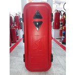 Çizgi Yangın Söndürme 6 kg Yangın Tüpü Dolabı Çift Kapak Kilidi ile Güvenli Yangın Cihazı