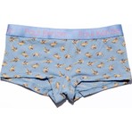 Paul Kenzie x Kurtaran Ev - Desenli Kadın Boyshort Külot - Poppy