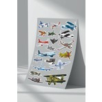 Stickermarket Uçak Sticker Seti (3)