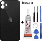 Senal Store iPhone Uyumlu 11 Arka Cam Batarya Pil Kapağı + Yapıştırıcı + Tamir Set - Siyah