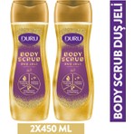 Duru Body Scrub Gold Duş Jeli 2x450 Ml Hyaluronik Asit, C Vitamini İçerir