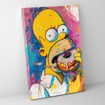Painted Anarchy Simpsonlar Kanvas Tablo - Pop Art Tarzı Duvar Tablosu - Simpsonlar, Pop Art, Renkli, Duvar Süslemesi, 30X50