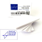 Part İnce Beyaz Kart 330 Micron (0,33 mm Kalınlığında) Mat Yüzey 100 Adet