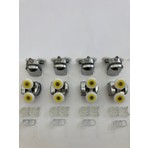 Seçenek Çok Rulmanlı Cam Duşakabin Tekerleği Metal Kırılmaz Gövde Krom 8'li Tam Set