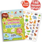 Uçan Kitap Tükenmeyen Jöle Sticker Hayvanlar