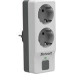 Dotvolt İkili Akım Korumalı Priz Beyaz Anahtarlı Surge Hunter 1050 Joule