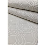 Nar Store Home Elit Krem Embos Kabartmalı Yıkanabilir Kaymaz Taban Kesme Yolluk Halı