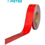 Rm Tüvtürk Onaylı Reflektör Fosforlu Düz Şerit Bant Kırmızı 1 Metre E8 Belge