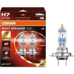 Osram H7 12V 55W Night Breaker Ampul 220% Fazla Işık (2 Ad) Tüm Araç Modelleri İçin Uygun
