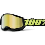 Mts %100 Racecraft Goggle Cross Gözlük Siyah Sarı Polikarbonat Malzemeli Ultra Kalın Yüz Köpüğü