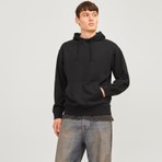 Jack & Jones Erkek Kapüsonlu Düz Renk Sweatshirt - Charge