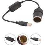 Anktek Çakmaklık Fişi Çevirici Çakmak Dönüştürücü USB 2.0 5 Volt 2 Amper To 12 Volt 0.8 Amper
