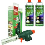 Orcamp Profesyonel Pürmüz Başlık X-503 ve 2 Adet 227 Gram Gaz Kartuş Seti 1800 W Güç