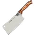 Pirge Elite 19 cm Çelik Satır Ahşap Sap ile Tek Parça Güçlü Kesim Aracı 32610