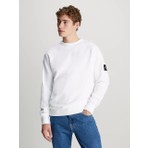 Calvin Klein Erkek Badge Bisiklet Yaka Sweatshirt