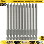Gfb Yuvarlak Yıldız Bits Uç I Ph2 x 200 mm 10 Adet