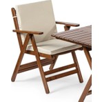 Mebel Stil London Krem Renkli Su Itici Özellikli Polyester Kumaş Sandalye Minderi 1 Adet