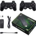 Teknoloji Gelsin Gaming Atari 2.4g Uyumlu Kablosuz Çift Kol Atari Retro 20000 Oyun Game Stick