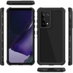 Alan Tech Samsung Galaxy S21 Ultra Kılıf 1-1 Su Geçirmez Kılıf-Siyah