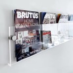 Trend Pleksi Dekoratif Kitap Rafı (Şeffaf 70CM)