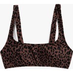 Koton Bralet Leopar Bikini Üstü  Arkası Kopça Kapamalı Astarlı Pedli