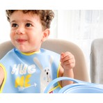 Babyjem Poli Muşamba Büyük Mama Önlüğü Mavi
