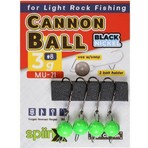Spiinx Cannon Ball Mafsallı Glow Jig Head