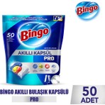 Bingo Akıllı Kapsül Pro Bulaşık Makinesi Deterjanı Tableti 50'li