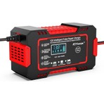 RJTianye 12V 6A Akıllı Araba Motosiklet LCD Ekran Araç Akü Onarım Hızlı Şarj Cihazı Islak Kuru Jel Kurşunasit