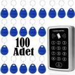 Lansan Şifreli ve Kartlı Geçiş-Rfıd Şifreli Kapı Kilidi - 100 Adet Proximity Anahtarlık