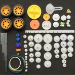 Roboyol Store 78 Parça Plastik Dişli Seti Tekerlek Çark Mil Lastik Kremayer Rc Oyuncak Robot Araba Motor Aksesuar