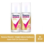 Rexona Vitamin + Bright Kadın Roll On Deodorant Sakura Radiance 45 ml X2