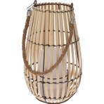 Boyner Evde Çok Renkli Fener Lantern Bamboo H28CM Smd LED