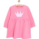 HelloBaby Basic Kız Örme Önü Fırfırlı Elbise Kız Bebek