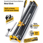Sgs Monster 60 Profesyonel Fayans Granit Kesme Makinesi Metal Gövde 60 cm Ahşap Rengi Güçlü Kesim