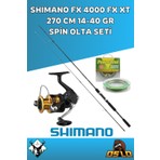 SHIMANO FX 4000 FX XT 270 cm 14-40 gr Spin Olta Seti Yüksek Dayanıklılık ve Maksimum Atış Mesafesi