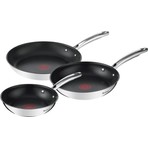Tefal Duetto Kızartma Tavası Seti 28 cm Titanyum Kaplama Açık Gri Malzeme ile 3 Parça