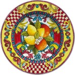 Baci Milano Sicily Yemek Tabağı Turuncu