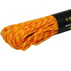 MG ROPES Bileklik ve Outdoor Polyester Paracord İp 4 mm 660 Lb 30 Metre Sarı Turuncu (10 Çekirdek)