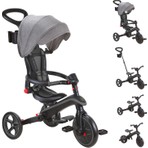 Globber Explorer 4in1 Katlanabilir Bisiklet - Siyah/Gri