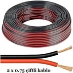 Redno 5 Metre Esnek Hoparlör Kablosu - Araç Ses Sistemi ile Uyumlu, 2 x 0.75 mm² Çift Elektrik İletkeni